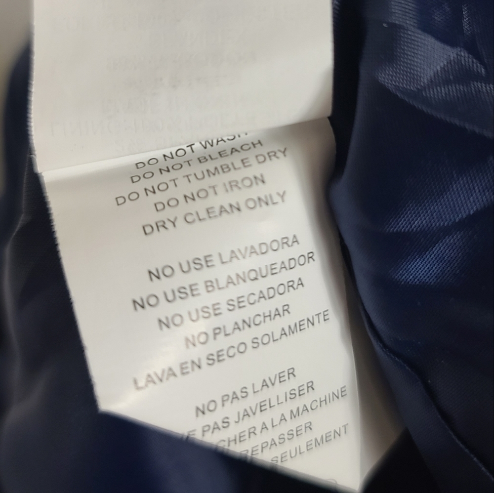 Isaac Mizrahi Blue White Pinstripe Open Blazer 8 - Picture 9 of 10